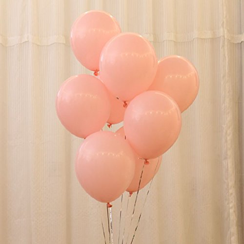 Annodeel 50 Pcs 12Inch Pink And White Balloons, Pearl Latex Balloons (Light Pink Balloons/Dark Pink Balloons/White Balloons) For Girl Birthday Party Wedding Decorations Romantic Party #TOP2
