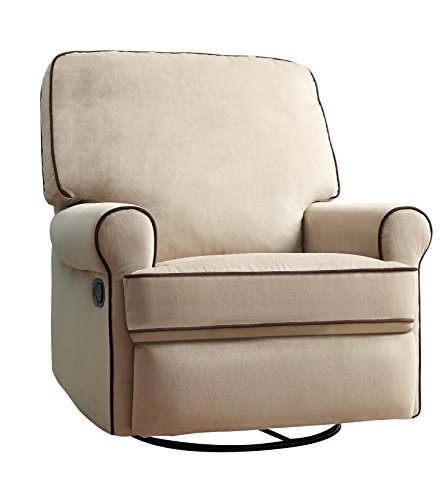 Pulaski Birch Hill Swivel Glider Recliner, Doe with Coffee Piping - Thumbnail 7