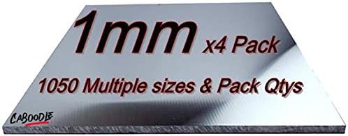 1mm Aluminium Sheet Plate  1050 Grade  Multiple sizes and Pack Qtys