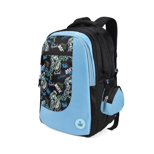 Image of Nasher Miles Polyester Backpack | Ideal for Preschool, Kindergarten, College, School, Office& Travel | Toddler, Girls, Boys, Men, Women