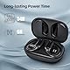 TRAUSI Wireless Earbuds Bluetooth Kopfhörer, Bluetooth 5.3 Stereo Over Ear Buds, Noise Cancelling Mic, IPX7 Waterproof Headset für Workout/Laufen, Schwarz