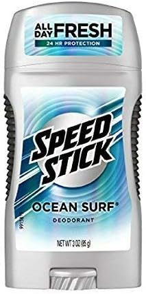 Speed Stick Solid Deodorant, Ocean Surf, 3 Ounce (Pack of 4)