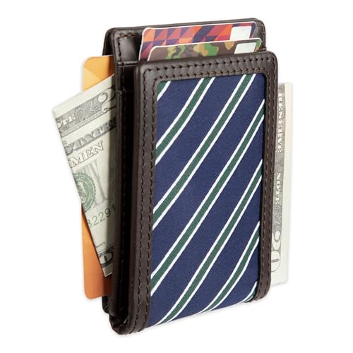 Image of Tommy Hilfiger Men's Tie Fabric Magnetic Front Pocket Wallet