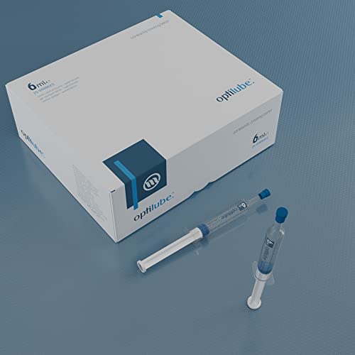 OptiLube 1125-1126 sterile Schmiergeleggelee, wasserlösliches und pH-Wert, 6ml Spritzen, Packung von 25