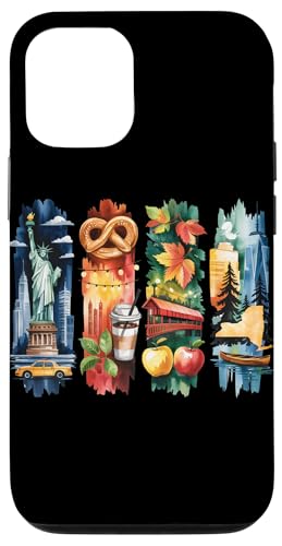 Nueva York Orgullo Monumentos Naturaleza Animales Viaje Souvenir Estado Carcasa para iPhone 12/12 Pro