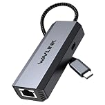 WAVLINK USB C to Ethernet Adapter 5Gbps+95W Charging, Driver-free RJ45 Gigabit LAN Ethernet Network Adapter for Laptop, Computer, compatible with Thunderbolt 5/4/3, Mac, Windows, iPad, iPhone, MacBook