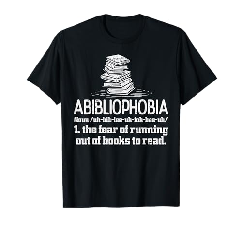 Librario divertido para amantes de los libros de lectura de Abibliofhobia Camiseta