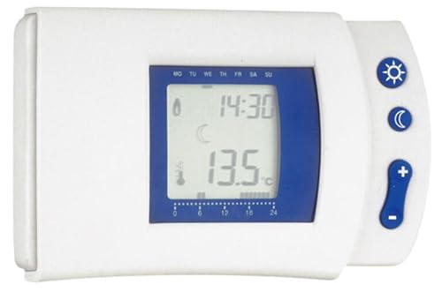 Termostato Digital programable, con Pantalla LCD y Control Remoto, Ideal para Regular la Temperatura de hogares y oficinas.
