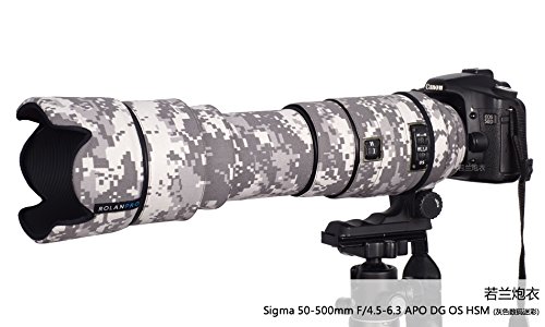 Amazon | ROLANPRO レンズ衣類迷彩レインカバー Sigma APO 50-500mm F