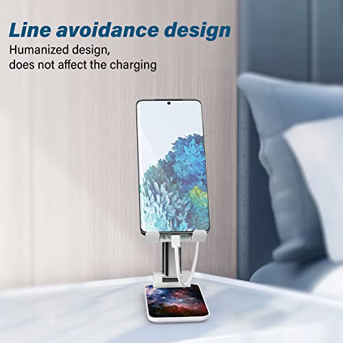 Image of Foldable Phone Stand for Desk, Adjustable Angle of View, Suitable for iPhone, Samsung and Other Smart Phones, Colorful Pattern, Portable Electronic Device Stand