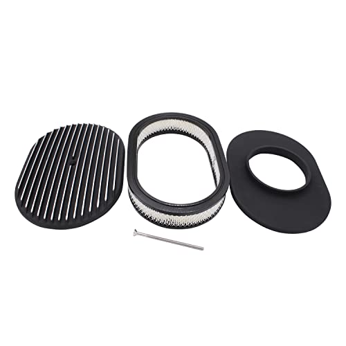 1 Set SHLPDFM Air Cleaner Polished Aluminum Black 12