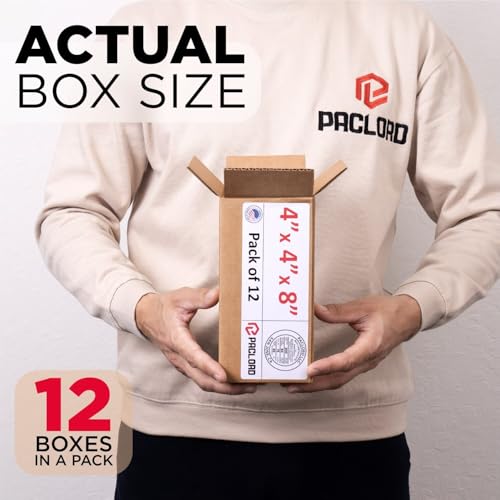 Image of Tall Cardboard Boxes 4 inchL x 4 inchW x 8 inchH (Pack of 12) - USA-Made Packing Boxes for Moving, Shipping, or Storage - USPS, UPS, FedEx Approved - Professional Packing Supplies for Moving | USA-Made Packing Boxes for Moving, Shipping, or Storage - USPS, UPS, FedEx Approved - Professional Packing Supplies