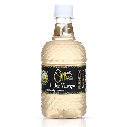 Basic Ayurveda Olive Cider Vinegar Premium (Jaitun Ka Sirka) (Olive Vinegar 500Ml+ Namak Kalonji 60G) #TOP6