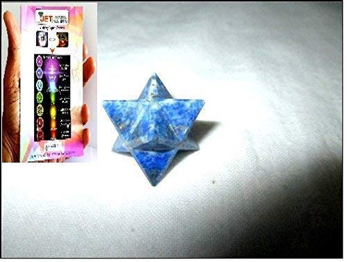 Jet InternationalLapis Lazuli Merkaba 1 inch Star Free Booklet Crystal Therapy. Healing Spiritual Divine India A++ Crystal Therapy Geometry