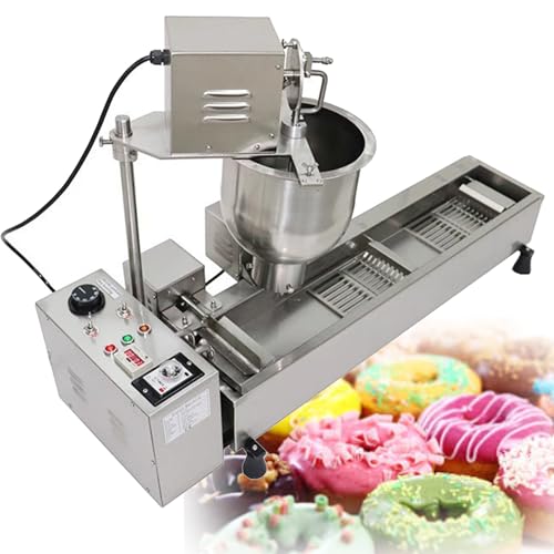 ylpddmm 3000w buñuelos comerciales Que Hace la máquina, 500 Piezas/Hora, con 3 moldes, máquina eléctrica para Hacer donas de Alta Potencia, freidora automática de Acero Inoxidable ylpddmm 3000w buñuelos comerciales Que Hace la máquina, 500 Piezas/Hora, con 3 moldes, máquina eléctrica para Hacer donas de Alta Potencia, freidora automática de Acero Inoxidable
