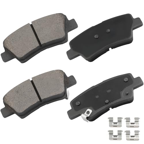 Image of cciyu D1594 Rear Brake Pads Kit For Hyundai For Elantra GT 13-15 17-20 /For Sonata 15 /For Veloster 12-15,For Kia For Cadenza 14-16 /For Forte 14-16 /For Forte Koup 14-16 /For Soul 14-16 /For Soul EV 15