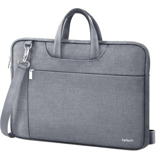 Image of Ferkurn Laptop Case Bag for Women Men Briefcase Messenger Bag, 15.6 16 Inch