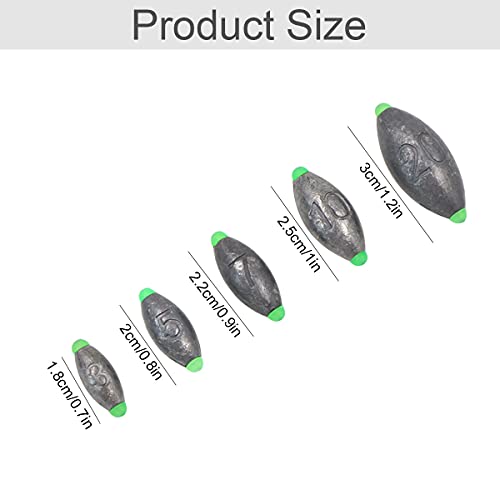 N-D-Fishing-Blei-Angeln-Angelblei-Angelzubehoer-Kein-Verschleiss-der-Angellinie-Silber-Dropshot-Blei-Drop-Shot-Blei-Jigkoepfe-1-Set-250g3g5g7g10g20g-Gruen-Herausnehmbarer-Teile-aus-Kunststoff