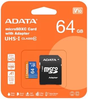 ADATA SD MicroSD Card 64GB SDXC (UHS-I Class 10) Ada Perakende - Görsel 2