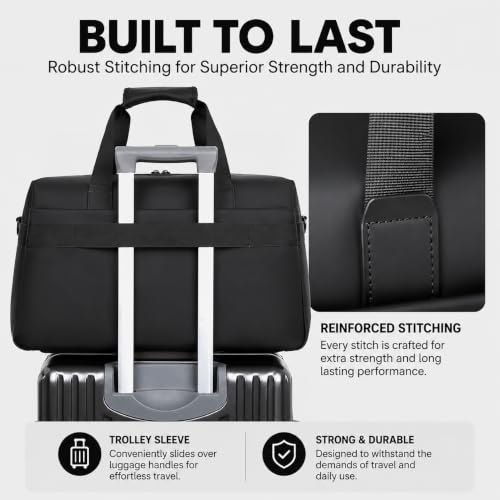 Image of CAVALO - Be Unique Premium Travel Duffle Bag for Men & Women | Water Resistant Weekender Gym Bag| Overnight Cabin Luggage Bag with Detachable Shoulder Strap