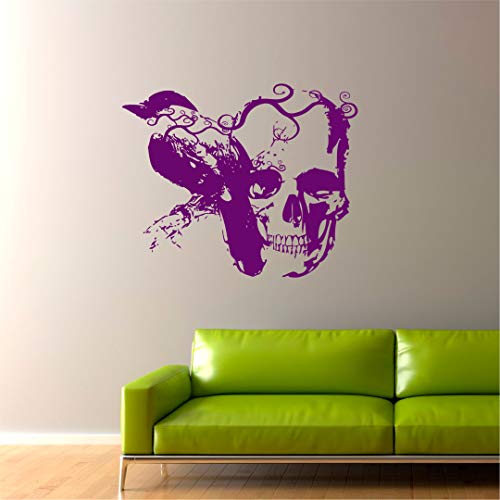 Wall Sticker Gothic Raven And Skull Wall Decal Vinyl Sticker Art Decor Housewares Room Bedroom Design #TOP5