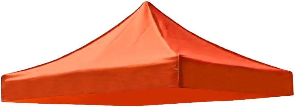 Sun Proof Garden Gazebo Canopy ¨C Replacement Tent Top Cover forion ¨C Portable Weight Design ¨C for Camping & Outdoor Activities ¨C 9.54 x 9.54 Feet - Orange