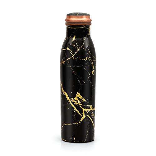 Image of Cello Cop- Pura Good Earth Copper Bottle, 1000ml, Granite