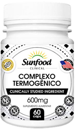 Complexo Termogênico Extrato de Grão de Café Verde e Chá Verde 600 mg Sunfood 60 Cápsulas