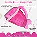 S.C. Products, Inc. Pink Baby Rinser Cup and Bath Pail - Tear-Free, Non-Toxic, BPA-Free Accessory for Kids of All Ages - Provides Gentle, Safe, Enjoyable Bathing