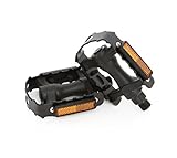 Refelctantes MSC Bikes FP917BK Pedales refractantes para Plataforma de Aluminio, Negro, Talla Única