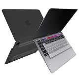 MS factory MacBook Pro 13インチ M2 2022 M1 2020 用 ケース カバー ＋ 日本語 キーボードカバー マックブックプロ 13 ハードケース タッチバー 搭載 Pro13 A2338 A2251 A2289 全16色 マット加工 ブラック 黒 RMC series RMC-SETP13T-20-MBK