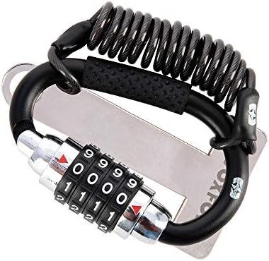 Oxford Black Lidlock Motorcycle Helmet Lock OX623