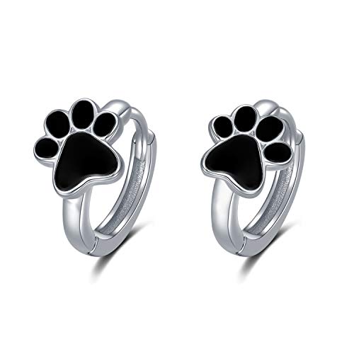 Créoles renard en argent sterling pour l'école et le quotidien des filles
