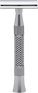 Pearl Shaving Blaze Double Edge Safety Razor for Men (Brass Metal) - Reusable Metal Razor Made with CNC process | Premium Shaving Razors for Men with Triple Plating| Men's Safety Shaving Razor Kit for Father's day Gift