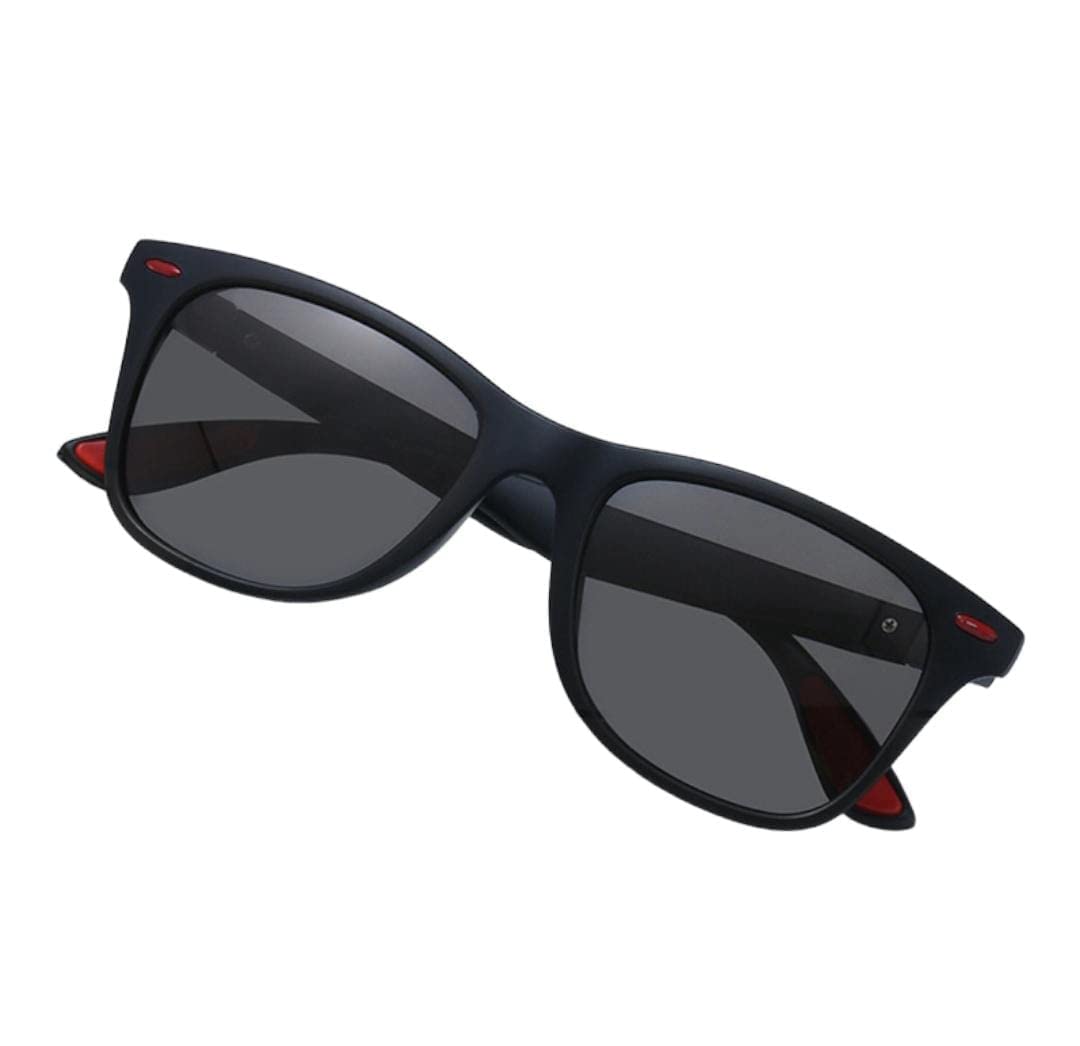 Sunglasses Men Womens,Flexible Frame,for Driving Fishing Cycling Hiking Golf Sports UV400 Protection (Black)-image-19