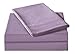 HONEYMOON HOME FASHIONS Bedding Twin Sheet Set Triple Row Embroidery 3 Pieces Light Purple