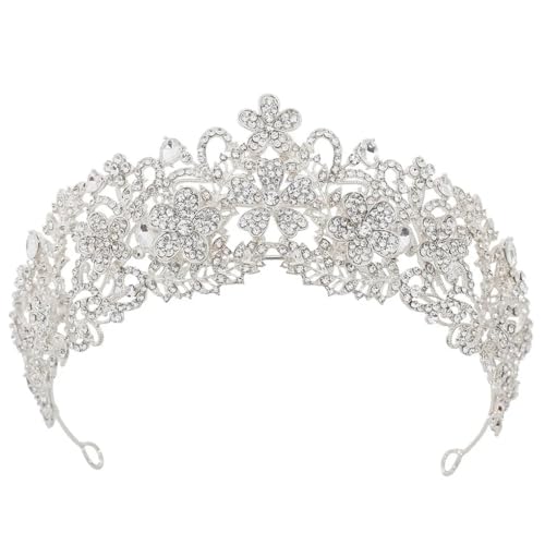 solid Color Casual Simple Vintage Three-Dimensional Flower Rhinestone Splicing Shiny