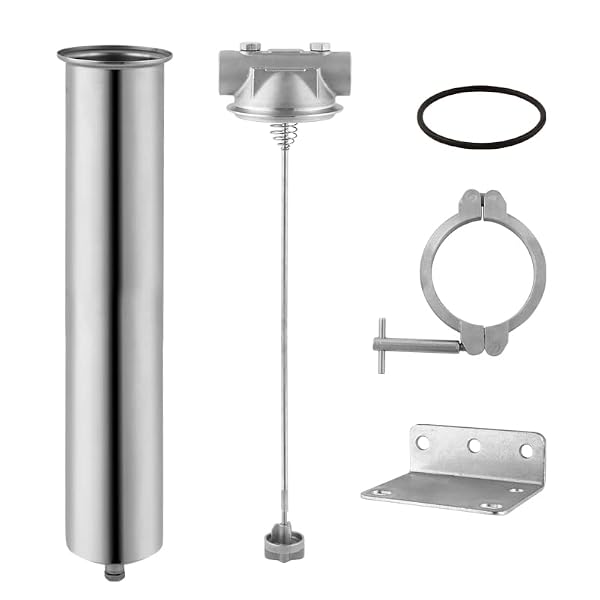 Amwater 304 Stainless Steel Filter Housing for Filter Cartridge, Water Filter Housing for Whole House Water Purification of Stainless Steel 304 (20" C Housing-1 NPT) by Amwater - Image 2
