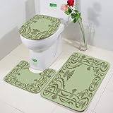 🔥 Eccellente cuscinetti toilette assorbenti: questi cuscinetti da bagno migliorati e cuscinetti inferiori presentano una tecnologia di bloccaggio in fibra avanzata che assorbe rapidamente l'acqua. Dopo aver fatto la doccia, non devi preoccuparti che il pavimento si sporchi e scivolasse per caso.