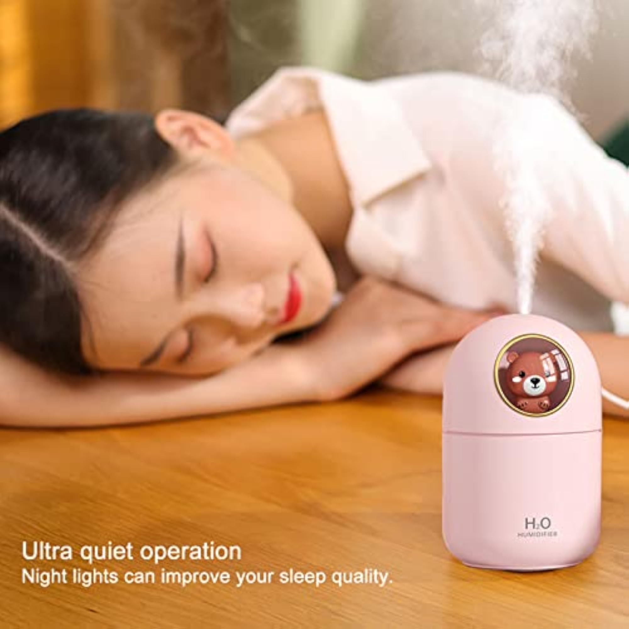Ubersweet Mini Humidifier, 300ml Capacity for Office