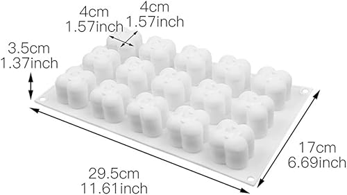 Miniatura 3 de Molde de vela 3D hecho a mano para aromaterapia, cera de soja, molde de silicona, molde de velas de yeso, resina epoxi UV, moldes de jabón (15