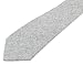Proper Materials Men's Chambray Cotton Skinny Necktie Tie Textured Distressed Style - 04 - Dark Gray
