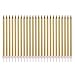 Long Thin Gold Birthday Candles for Cake Cupcake Candle for Birthday Party Wedding Decorations, Jumochi (24 Count, Gold)