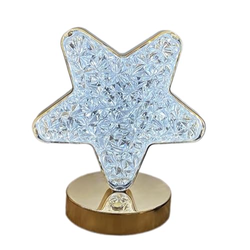 Veilleuse en cristal 3D lune et lampe de table USB LED pour chambre