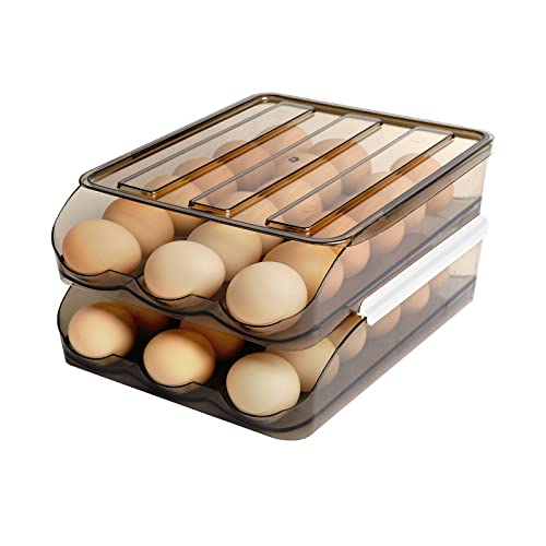 Eierhalter für Kühlschrank, großes Fassungsvermögen, 2 Stück Cover