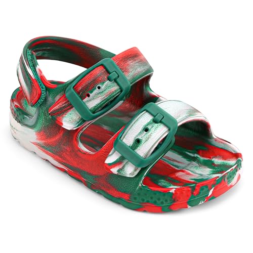 Image of ChayChax Toddler Boys Girls Double Buckle Sandals Children's Adjustable Back Strap Water Sandal