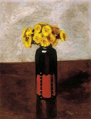Peinture à l'huile Yellow Flowers Ivan Polya tableau chaleureux pour la maison