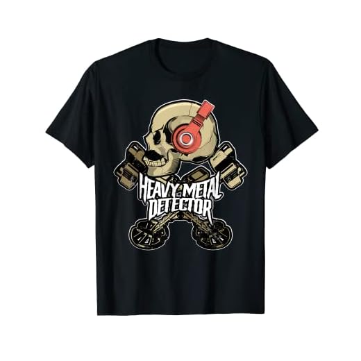 Detector de metales con diseño de calavera Camiseta