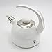 Produktbild Riess Flötenkessel Wasserkessel Emaille weiß Höhe 22 cm 2 Liter