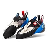 Ocun JETT S Boulder- & Kletterschuh für Indoor & Outdoor Technische Routen - Grau/Blau - 38.5